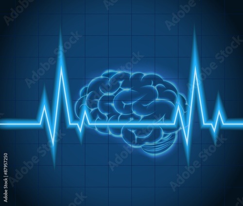 Processes brain of waves the concept idea creative