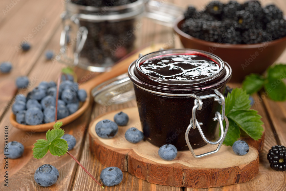 Natural berry jam