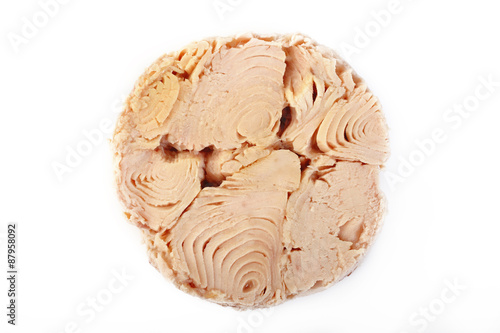 tuna steak isolated on white background
