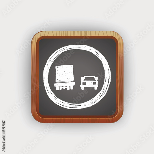 no overtaking doodle