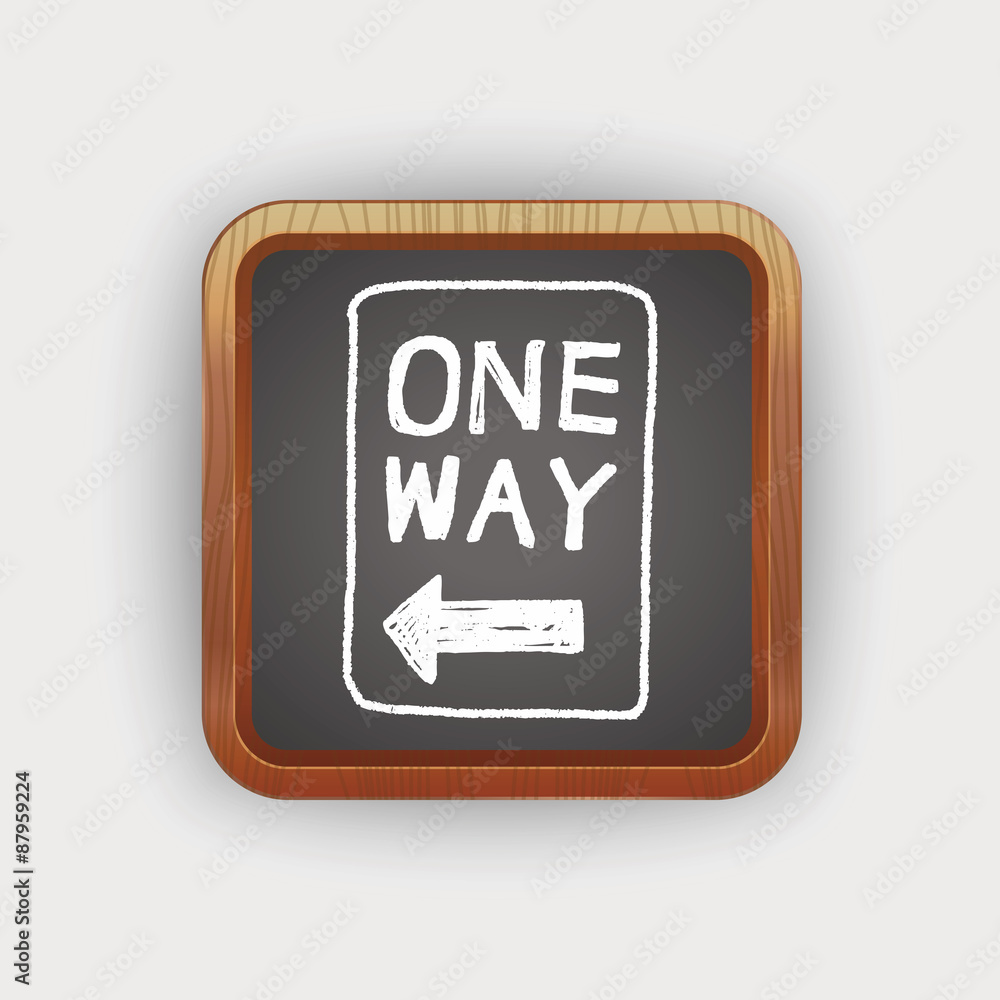 one way sign doodle one way sign doodle