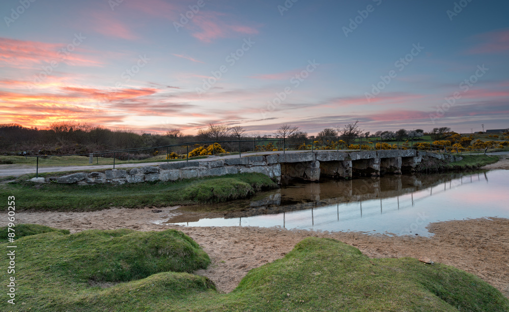 Obraz premium The De lank river in Cornwall