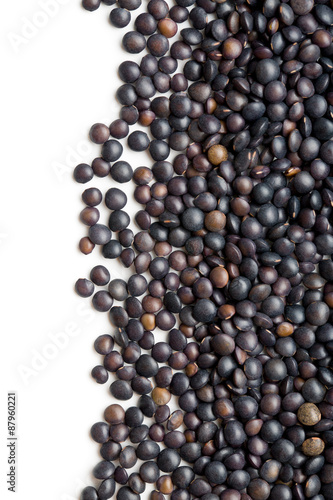 Beluga. Black lentil.