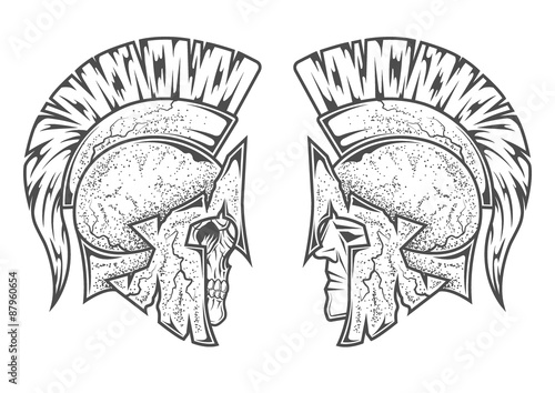 Spartan warriors. Two variants.