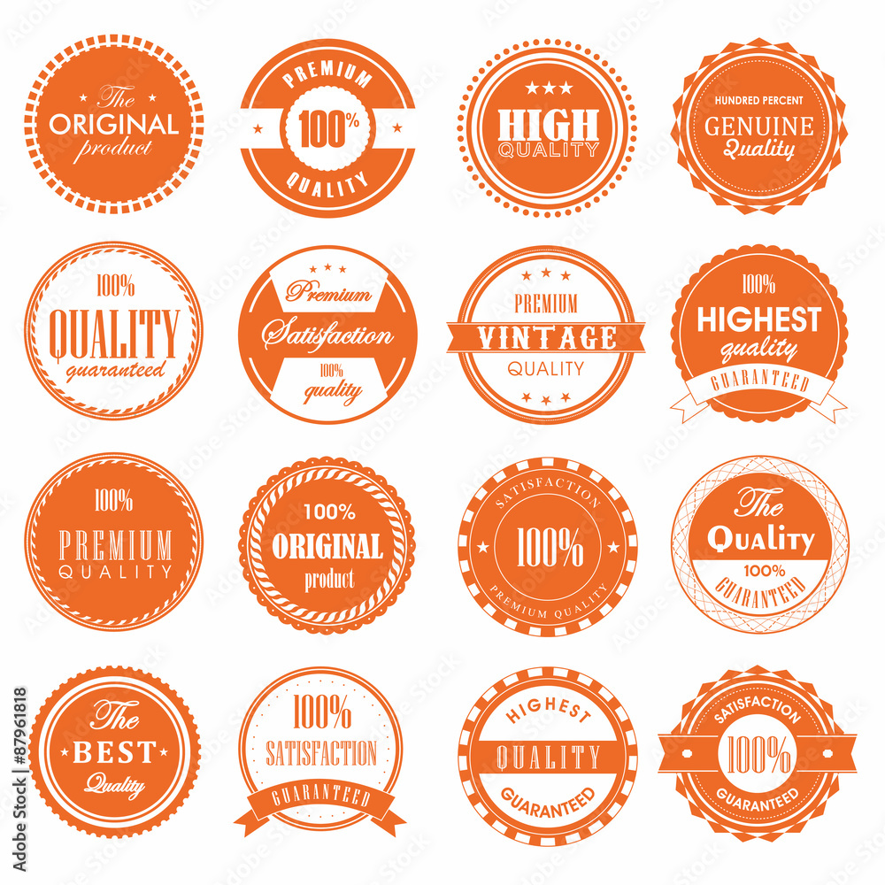 Fototapeta premium Set Of Vintage Label Premium Vector 