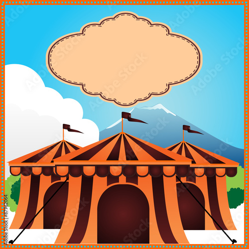 Circus background vector