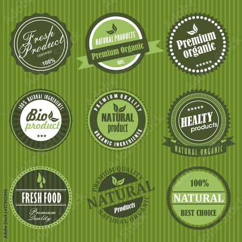Organic food labels