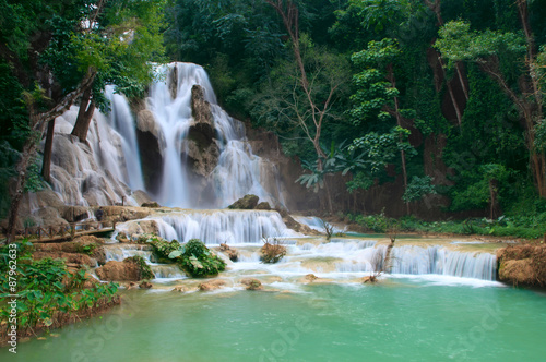 Tat Guangxi Waterfall, Luang Prabang. photo