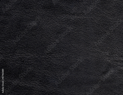 Texture of natural black leather