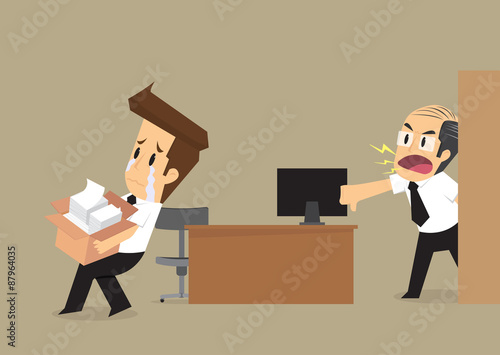 businessman had been fired from his job