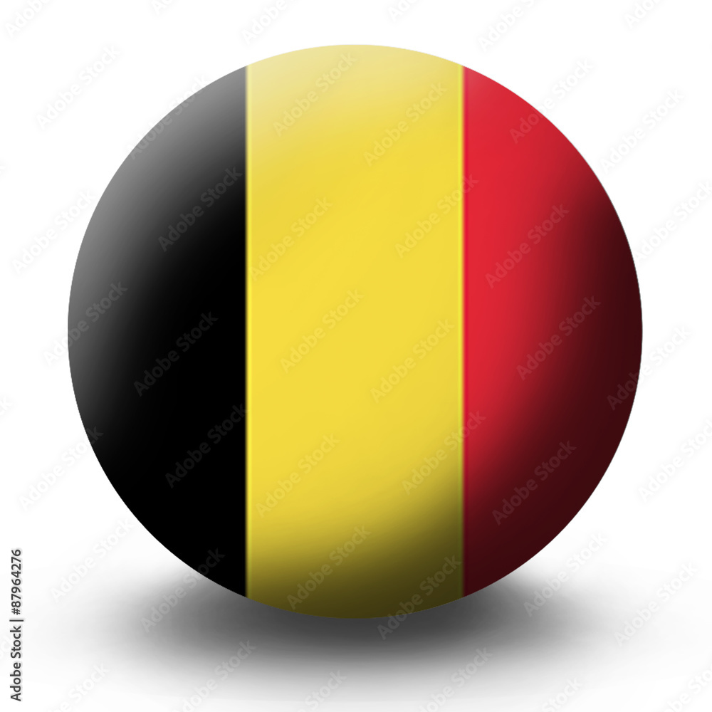 Fototapeta premium Belgium flag Icon