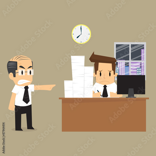 businessman to finish the work on time
