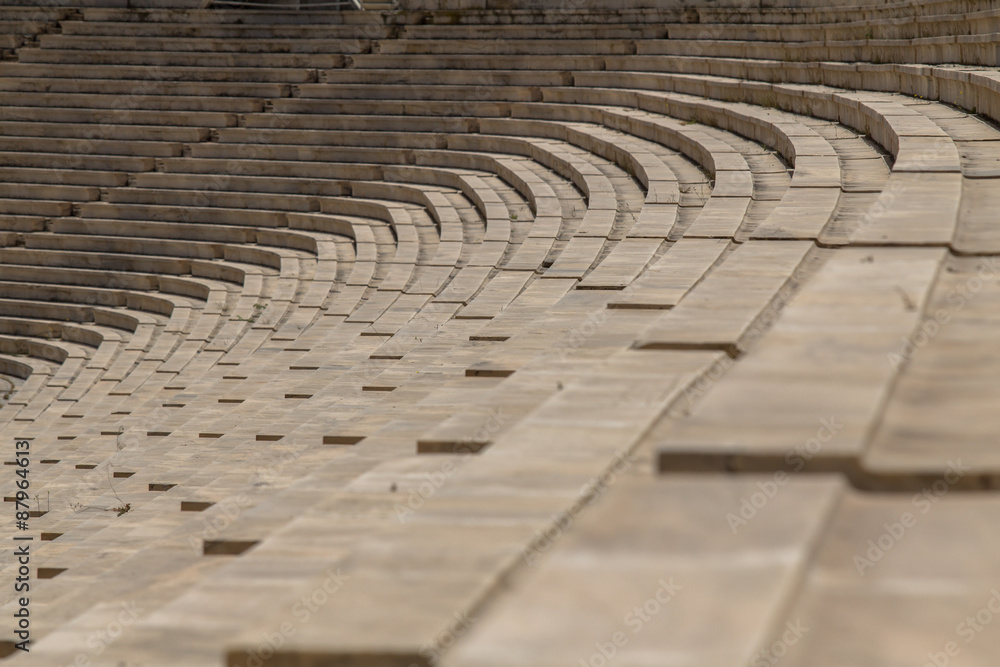 Panathenaic stadium or kallimarmaro in Athens, Greece