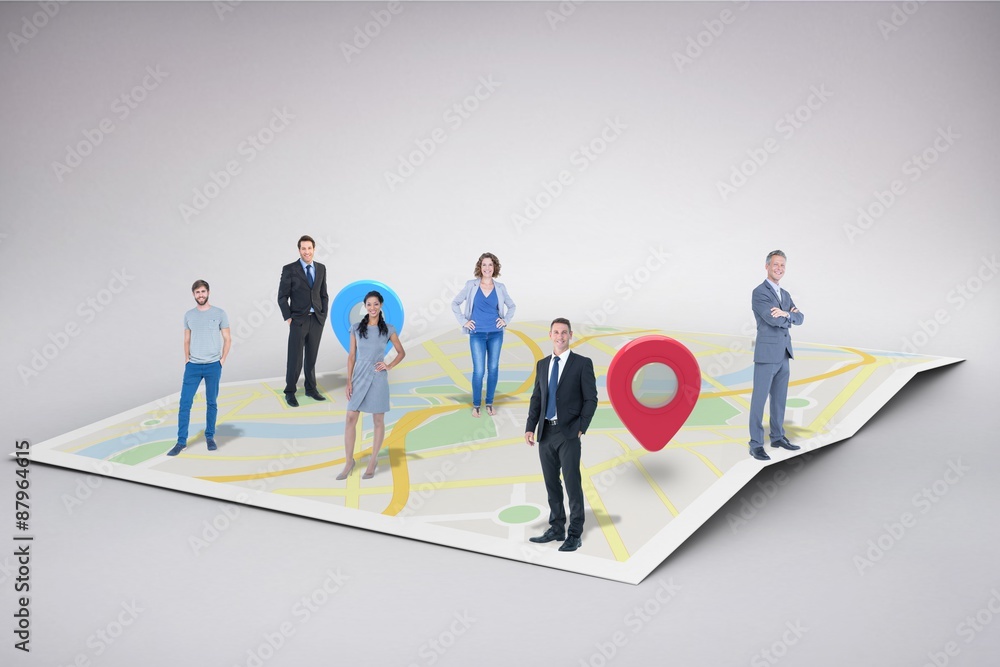 Composite image of business team Composite image of business team
