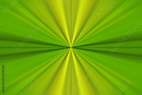 Esplosione di luce verde e gialla