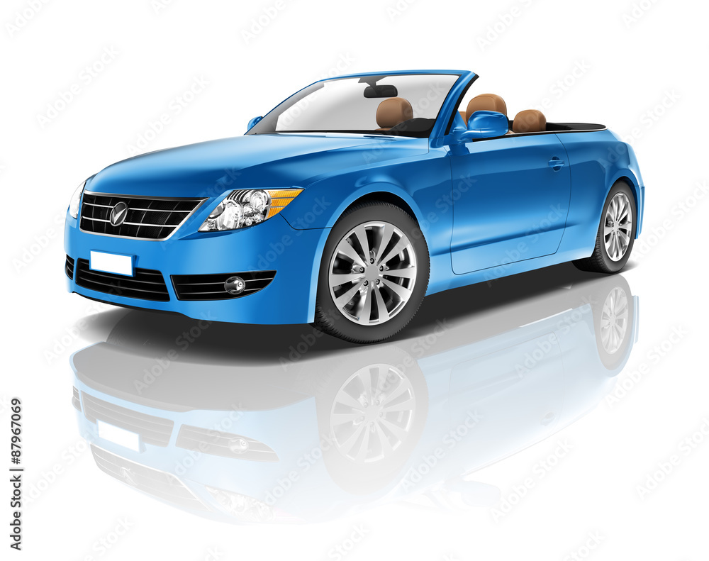 Car Vehicle Transportation 3D Illustration Concept Car Vehicle Transportation 3D Illustration Concept
