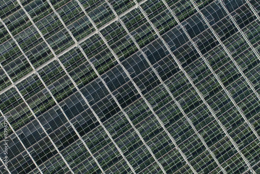 aerial view of greenhouses aerial view of greenhouses