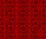 Seamless Chinese window tracery lattice polygon geometry pattern background.

