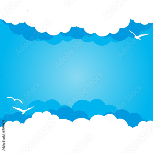 Cloud background with place for Your text 