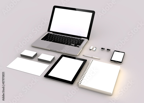 Tableau sur toile mock up identity blank