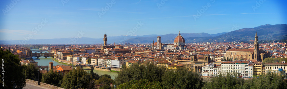 The City of Florence in Tuscany, Italy