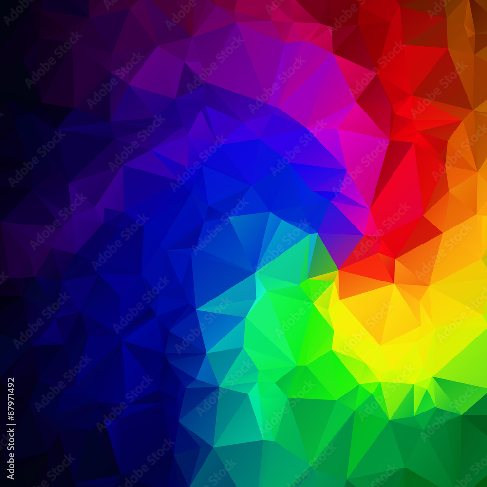 Fototapeta premium Abstract triangle spectrum colors texture