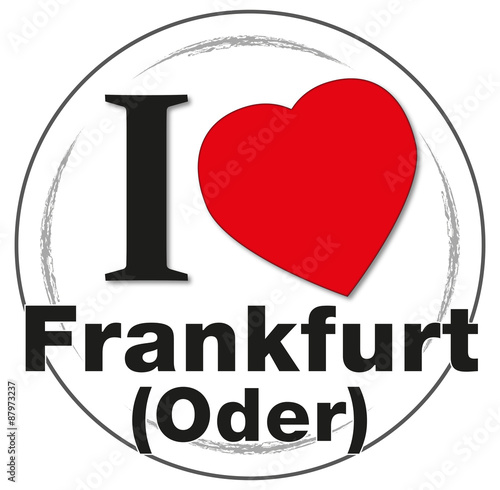 Stempel "I love Frankfurt (Oder)"