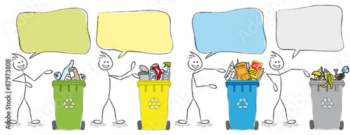 personnages tri selectif