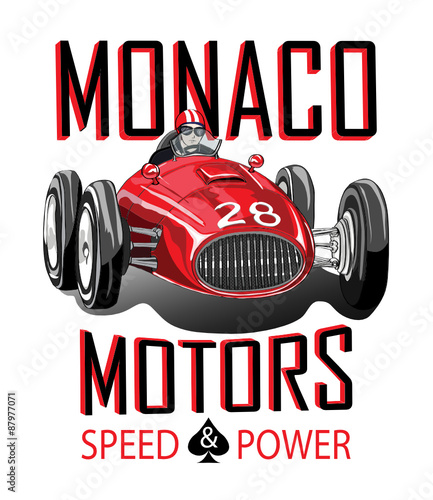 Download Vintage Race Car For Printing Vector Vintage Sport Racing Car T Shirt Graphics Vintage Typography Retro Race Car Set Vector Cartoon Retro Hot Rod Vector Hot Rod T Shirt Printing Designs Monaco Race Stock Vector Adobe Stock