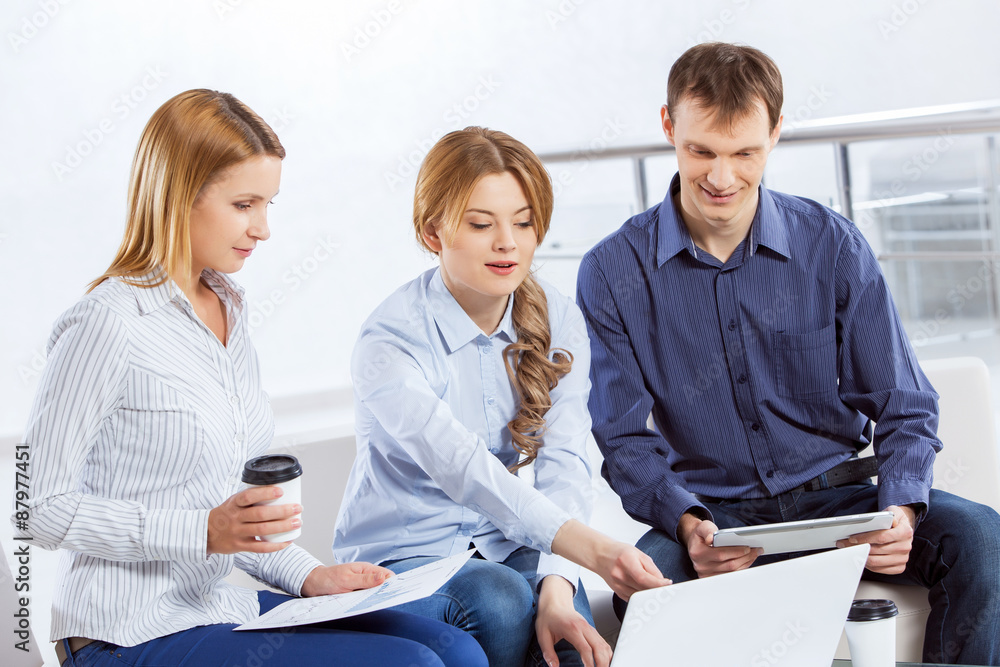 Fototapeta premium Cooperate for productive work