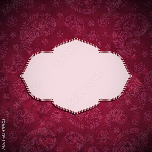 Frame in the Indian style