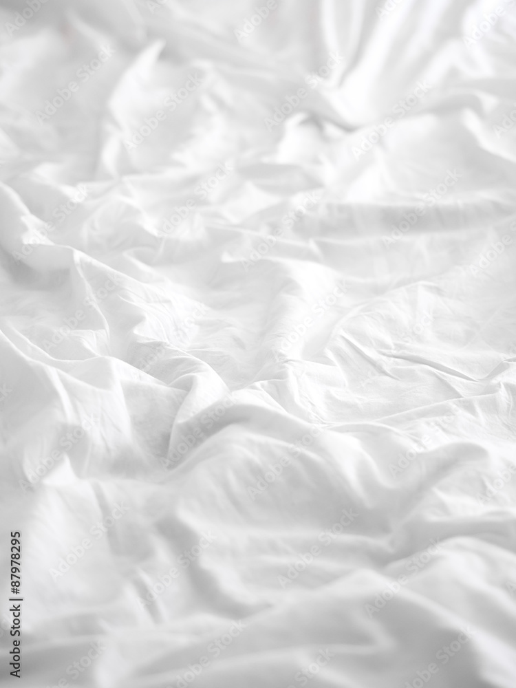 Soft white bed sheet background Stock Photo | Adobe Stock