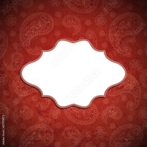 Frame in the Indian style