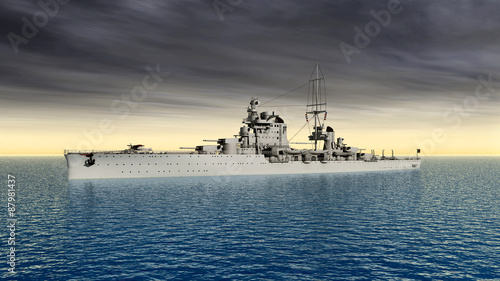 Italian cruiser of World War II © Michael Rosskothen