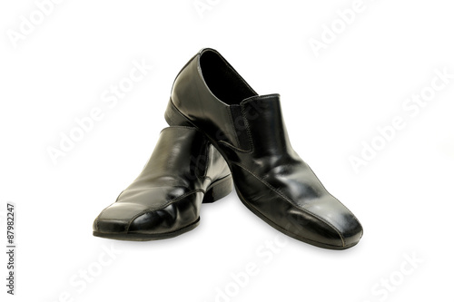 mens shoes on white background