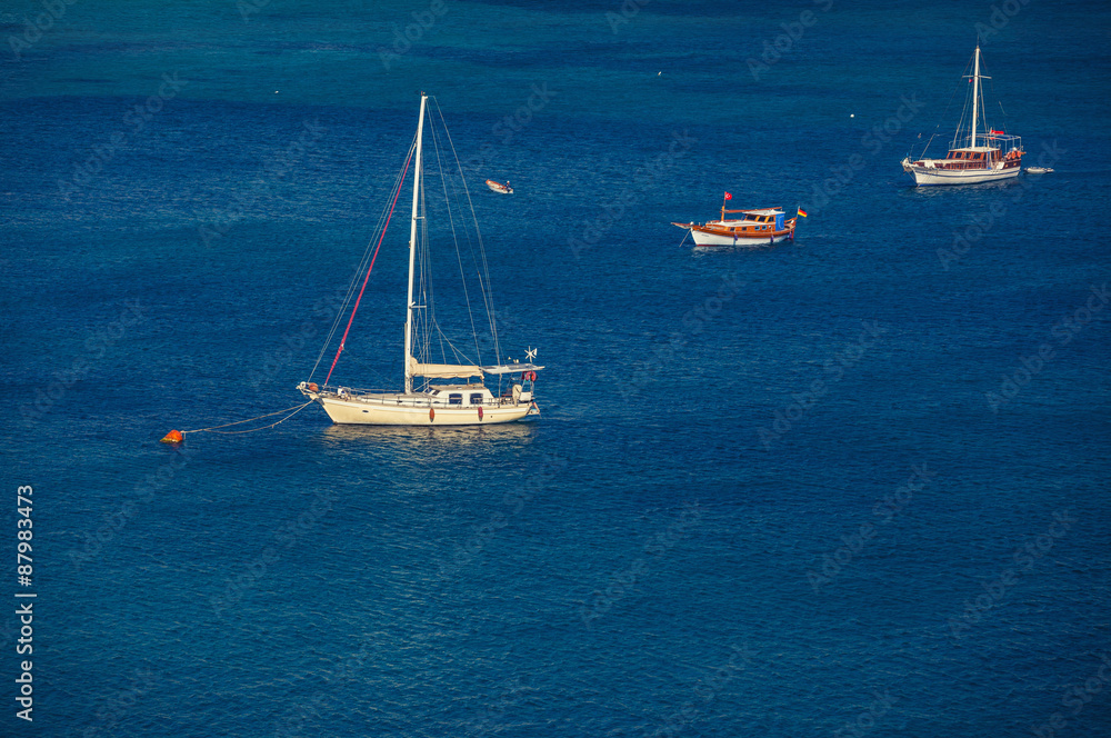 Sailing vessel at mooring Sailing vessel at mooring