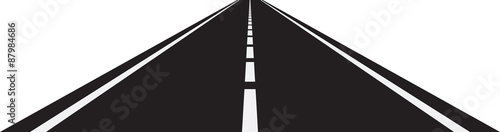Perspective of curved road