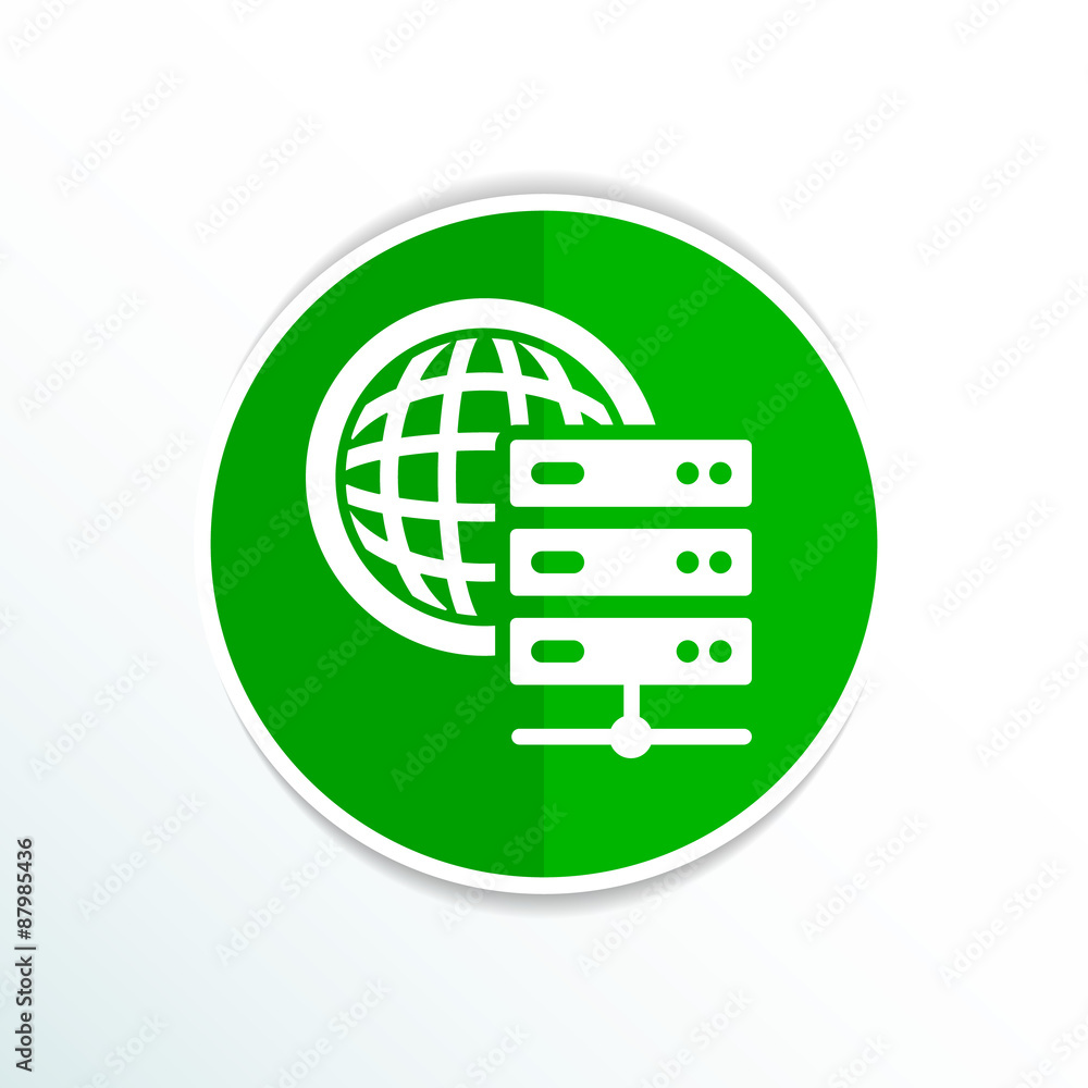 Planet Server icon symbol design workstation world Planet Server icon symbol design workstation world