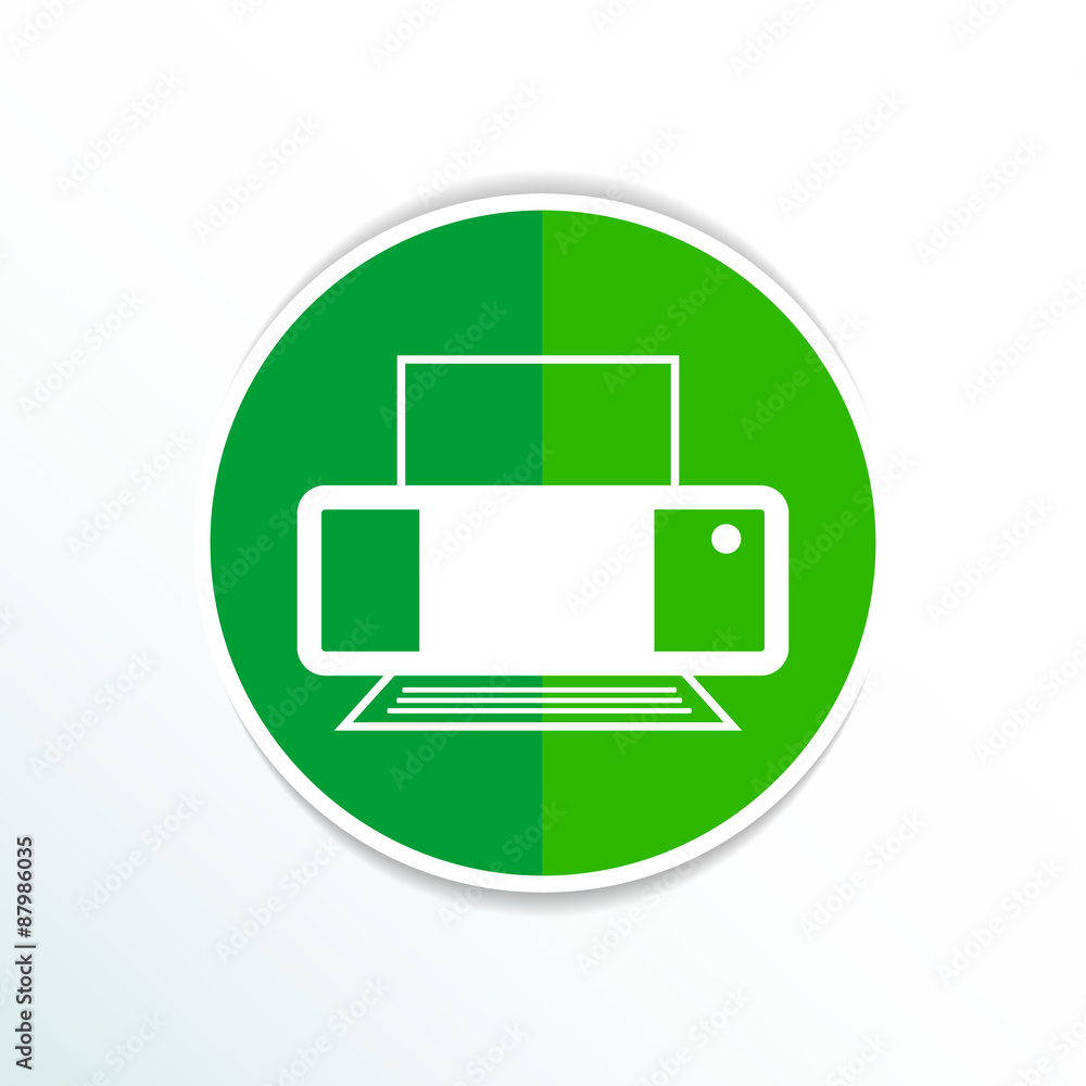 Printer icon vector illustration document print fax Printer icon vector illustration document print fax