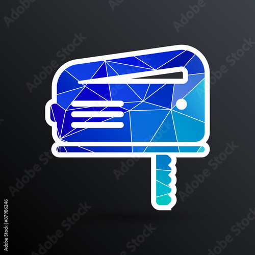 The fretsaw icon. Fretsaw symbol. Flat Vector illustration