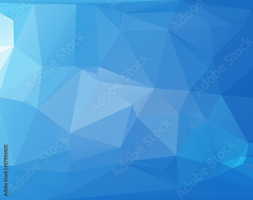 blue triangular background