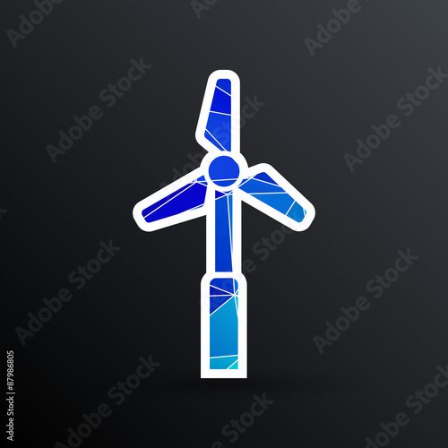 icon vector tower electric floor generator propeller