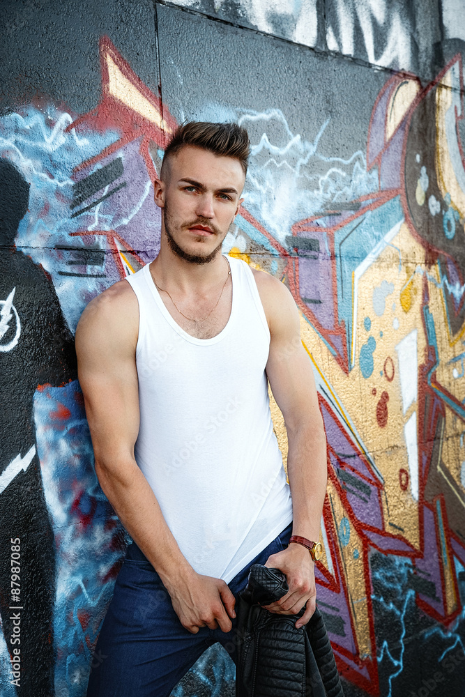 Fototapeta premium Attractive young man