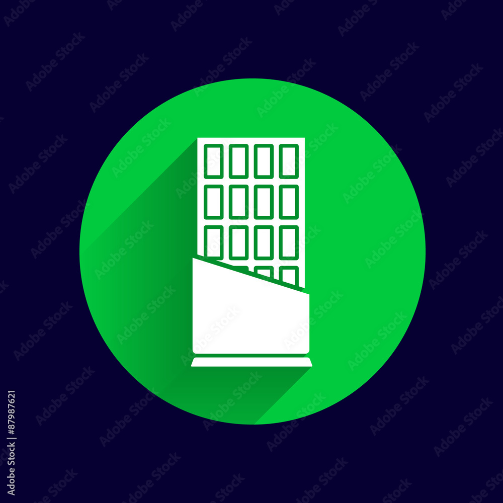 Opened chocolate bar vector icon logo design Opened chocolate bar vector icon logo design