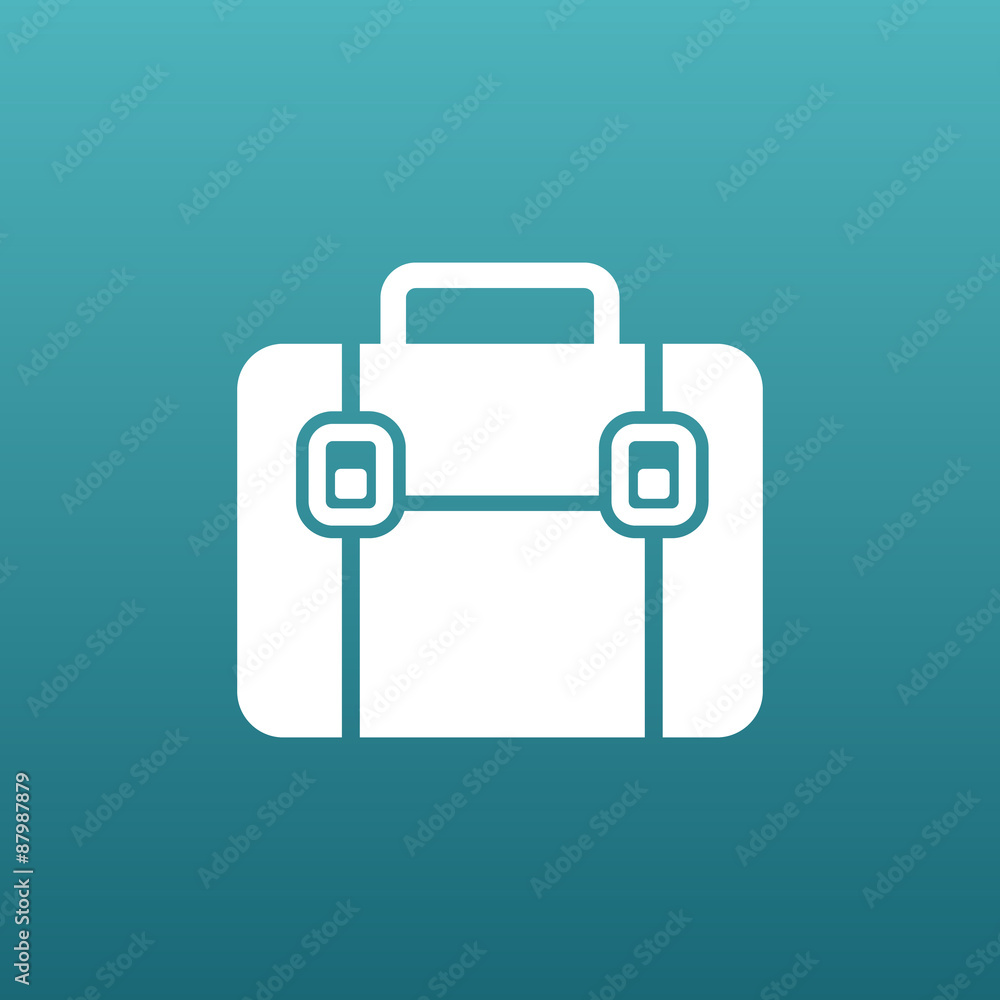 Briefcase icon, vector illustration. Flat design Briefcase icon, vector illustration. Flat design
