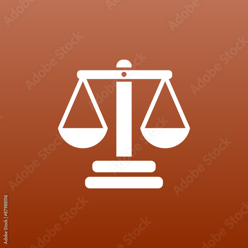 justice vector icon symbol measurement balance