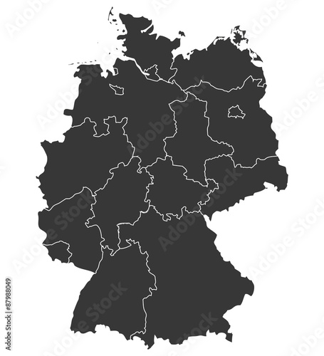 Deutschland Karte und Bundesländer Landkarte Europa 