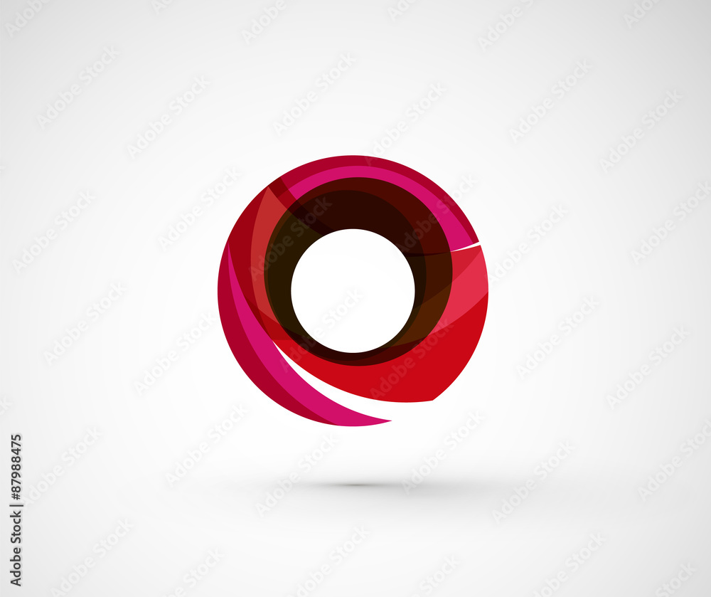 Abstract geometric company logo ring, circle Abstract geometric company logo ring, circle