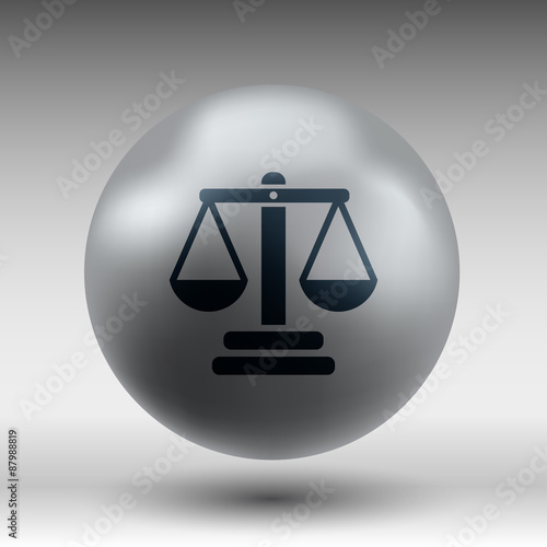 justice vector icon symbol measurement balance