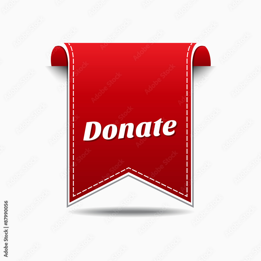 Donate Red Vector Icon Design Donate Red Vector Icon Design